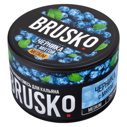 Смесь Brusko Medium - Черника с Мятой (250 грамм) купить в Барнауле