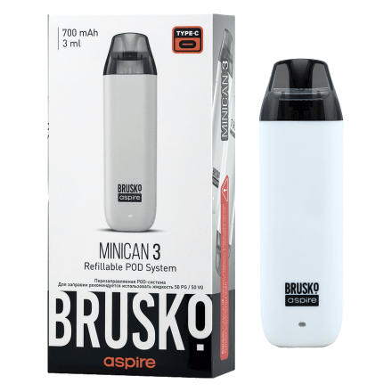 Электронная сигарета Brusko - Minican 3 (700 mAh, Белый) купить в Барнауле