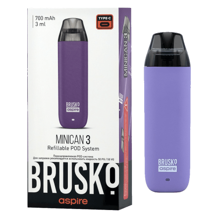 Электронная сигарета Brusko - Minican 3 (700 mAh, Светло-Фиолетовый) купить в Барнауле