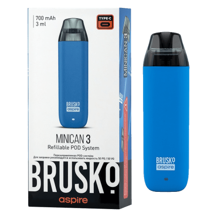 Электронная сигарета Brusko - Minican 3 (700 mAh, Светло-Синий) купить в Барнауле
