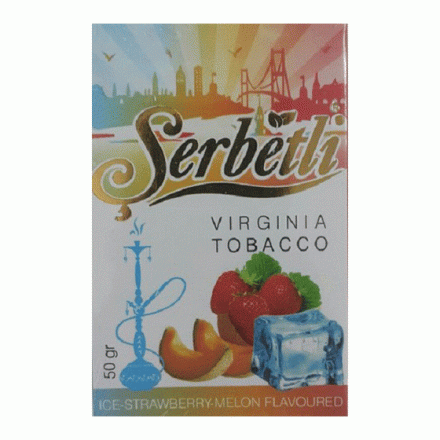Табак Serbetli - Ice Strawberry Melon (Дыня Клубника со Льдом, 50 грамм, Акциз) купить в Барнауле
