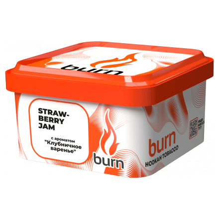 Табак Burn - Strawberry Jam (Клубничное Варенье, 200 грамм) купить в Барнауле