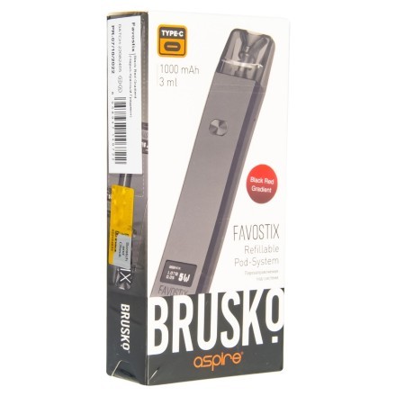 Электронная сигарета Brusko - Favostix (Черно-Красный Градиент) купить в Барнауле