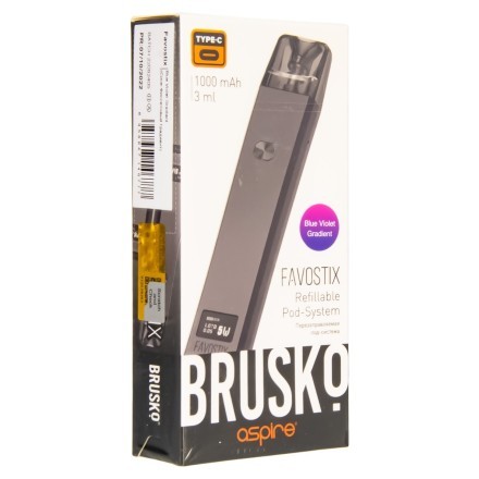 Электронная сигарета Brusko - Favostix (Сине-Фиолетовый Градиент) купить в Барнауле