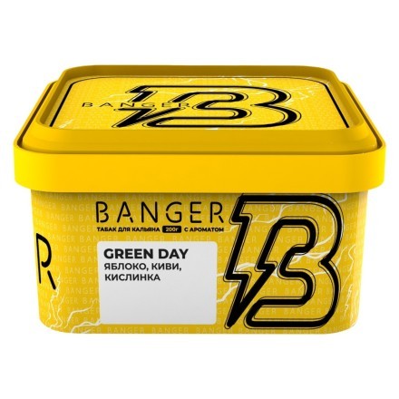 Табак Banger - Green Day (Яблоко, Киви, Кислинка, 200 грамм) купить в Барнауле