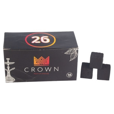 Уголь Crown (26 мм, 16 кубиков) купить в Барнауле