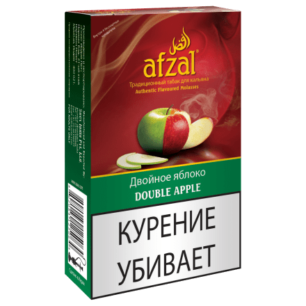 Табак Afzal - Double Apple (Двойное Яблоко, 40 грамм) купить в Барнауле