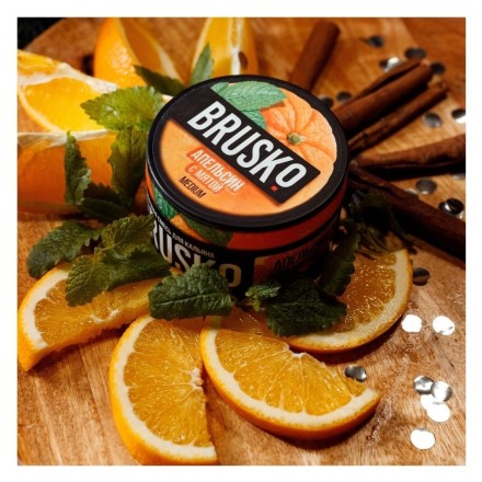 Смесь Brusko Medium - Апельсин с Мятой (250 грамм) купить в Барнауле