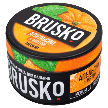 Смесь Brusko Medium - Апельсин с Мятой (250 грамм) купить в Барнауле
