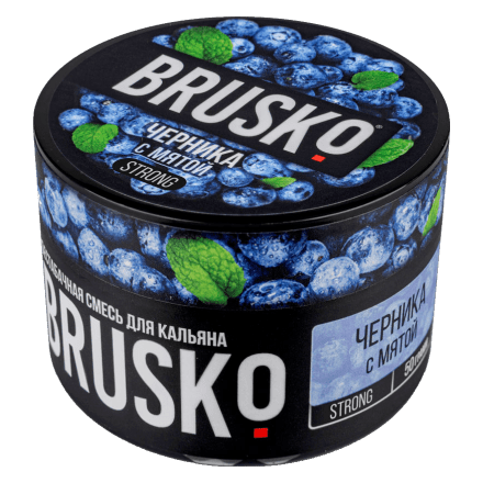 Смесь Brusko Strong - Черника с Мятой (50 грамм) купить в Барнауле