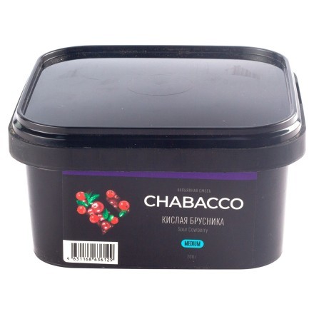 Смесь Chabacco MEDIUM - Sour Cowberry (Кислая Брусника, 200 грамм) купить в Барнауле