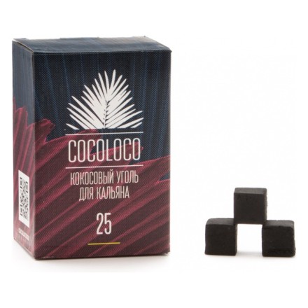 Уголь CocoLoco (25 мм, 72 кубика) купить в Барнауле