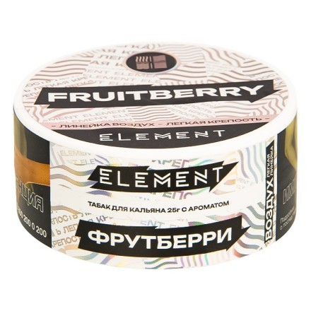 Табак Element Воздух - Fruitberry NEW (Фрутберри, 25 грамм) купить в Барнауле