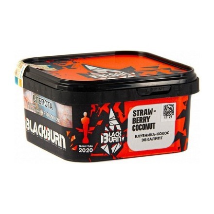Табак BlackBurn - Strawberry Coconut (Клубника - Кокос и Эвкалипт, 200 грамм) купить в Барнауле